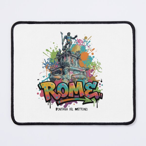 Item preview, Nettuno Fountain – The Triumph of the Sea God - Vibrant Graffiti Design designed and sold by Earth Celebration Designs.