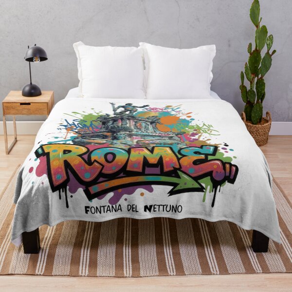 Item preview, Nettuno Fountain – The Triumph of the Sea God - Vibrant Graffiti Design designed and sold by Earth Celebration Designs.