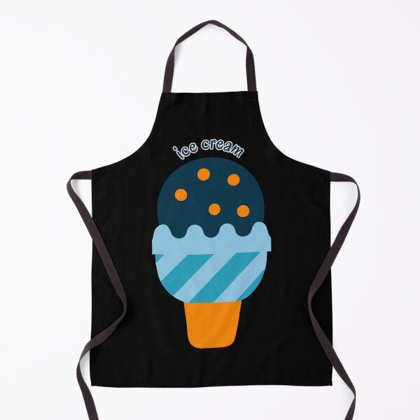 Item preview, Bold Blue and Orange Ice Cream Scoop Cone Design designed and sold by Jirada.