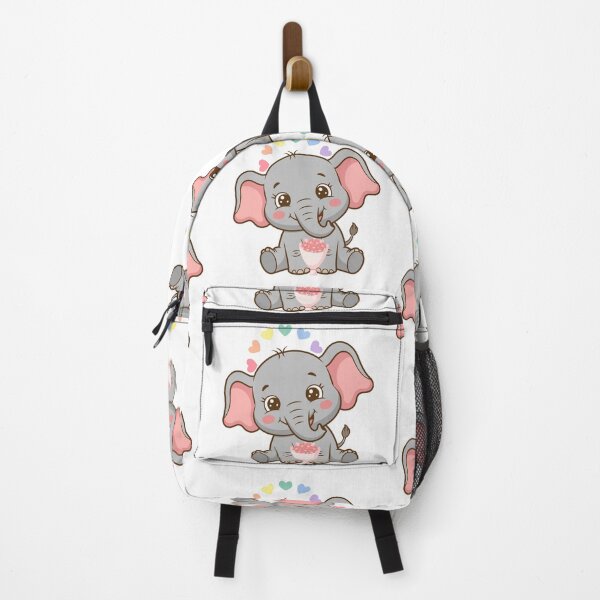 Item preview, Cute Baby Elephant With Flowers and Hearts designed and sold by Love3Happy.