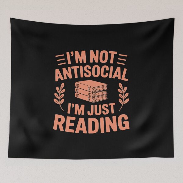 Item preview, Im Not Antisocial Im Just Reading Reading Books Teacher designed and sold by HardcoreTour.