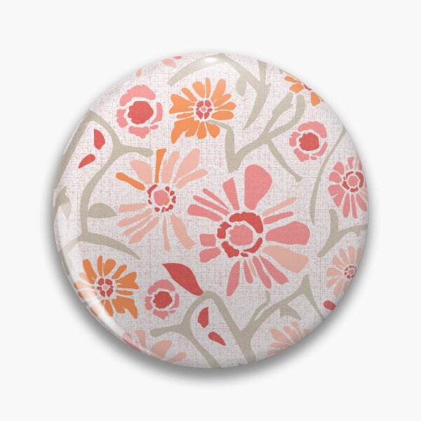 Item preview, Desert. Light coral flowers on a light cream background designed and sold by Alex  Blud.
