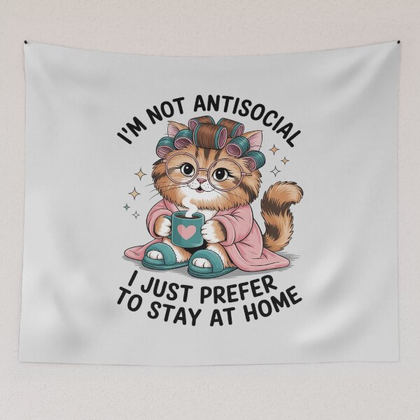 Item preview, I'm Not Antisocial I Just Prefer to Stay at Home designed and sold by HardcoreTour.