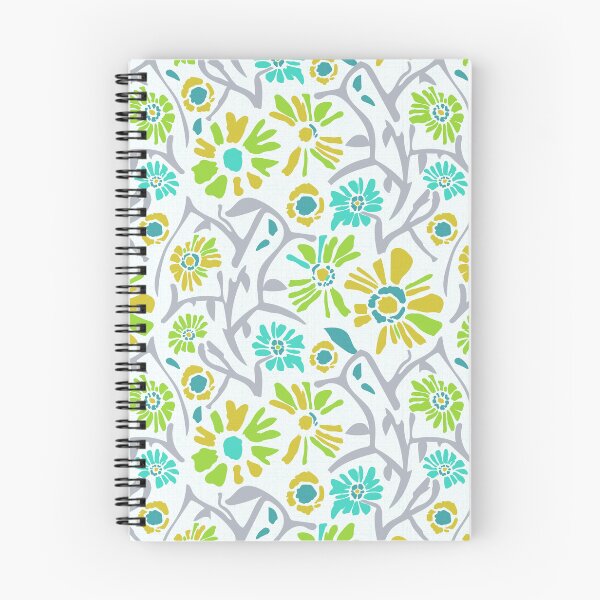 Item preview, Desert. Turquoise and green flowers on a white background designed and sold by Alex  Blud.