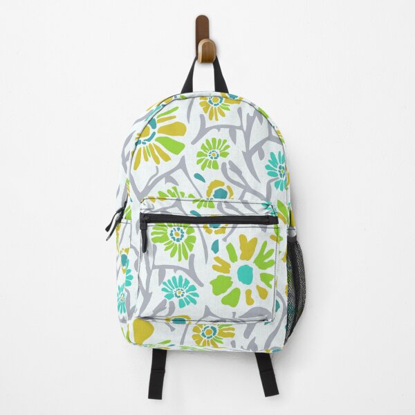 Item preview, Desert. Turquoise and green flowers on a white background designed and sold by Alex  Blud.