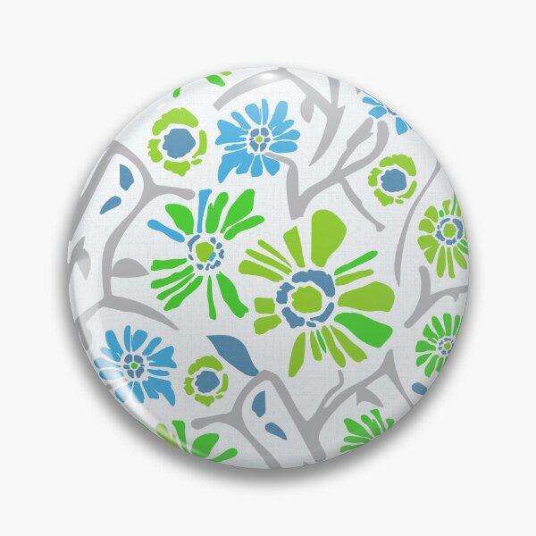 Item preview, Desert. Green and blue flowers on a white background designed and sold by Alex  Blud.