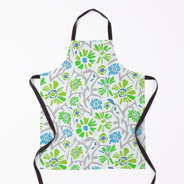Item preview, Desert. Green and blue flowers on a white background designed and sold by Alex  Blud.