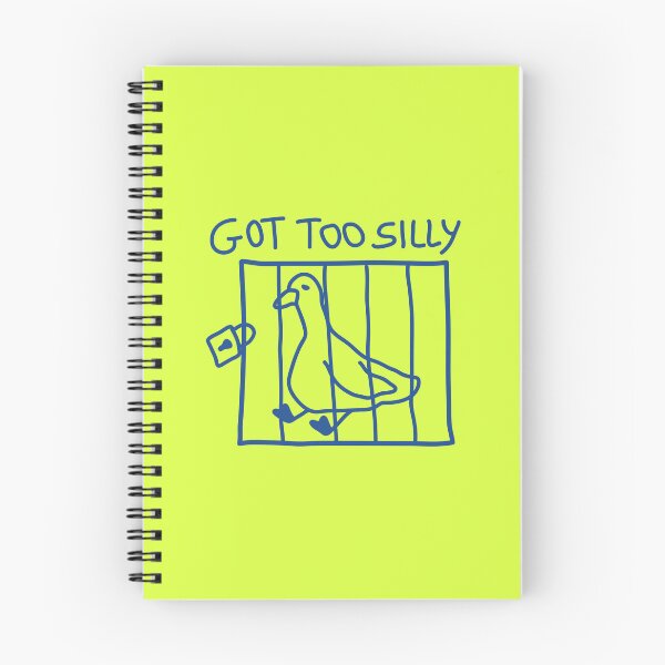 Item preview, Got Too Silly – Funny Minimal Bird Doodle Meme designed and sold by Cosmodoody.