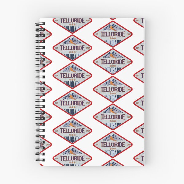 Item preview, Telluride Ski Resort, Colorado, Vintage skiing badge design designed and sold by Wanderful-roads.