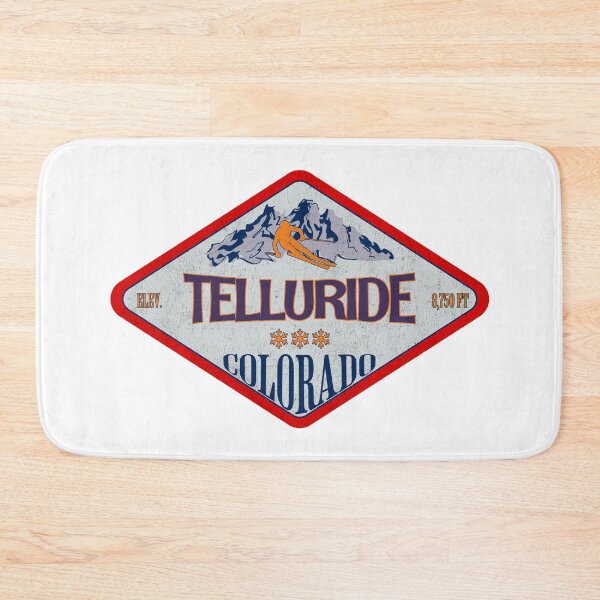 Item preview, Telluride Ski Resort, Colorado, Vintage skiing badge design designed and sold by Wanderful-roads.