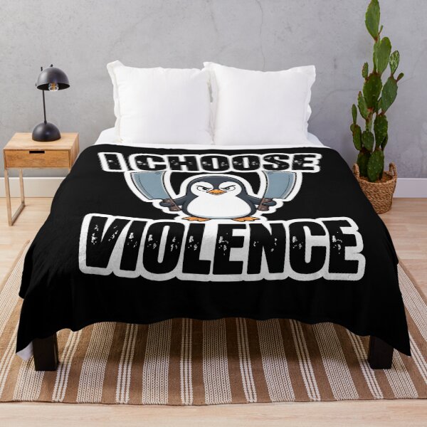 Item preview, Funny Penguin I Choose Violence Graphic designed and sold by ZuToMi.