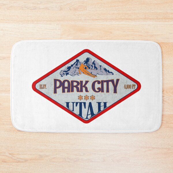 Item preview, Park City Ski Resort, Utah, Vintage skiing badge design designed and sold by Wanderful-roads.