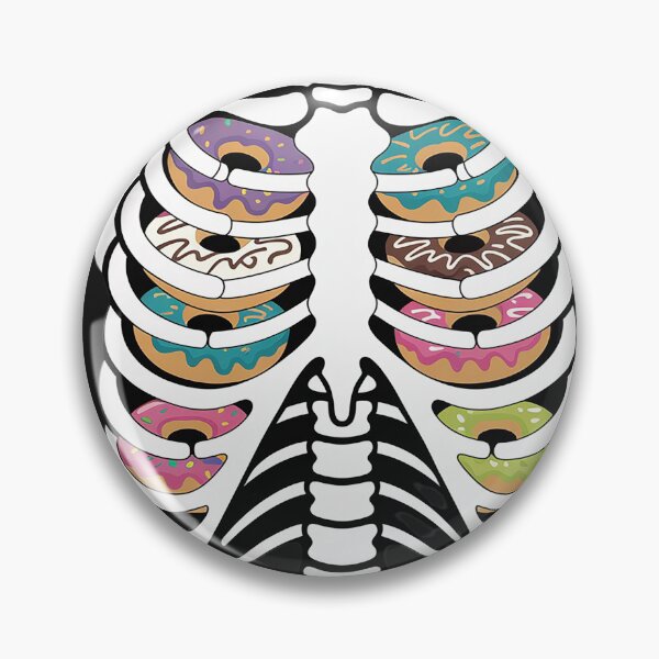 Item preview, Halloween Adult Youth Kids Food Rib Cage Skeleton Doughnut designed and sold by Dolostope.