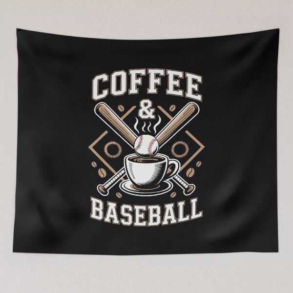 Item preview, Coffee And Baseball Funny Baseball Player designed and sold by JanetCarolyn.