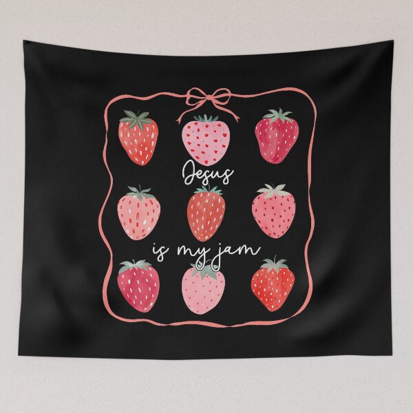Item preview, Jesus, Jam, Strawberry, Coquette, Bow, Faith, Christian designed and sold by SarahLorri.