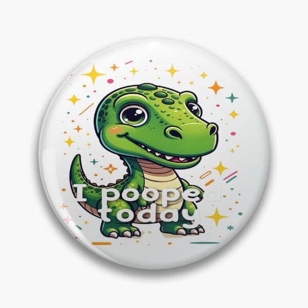 Item preview, Funny “I Pooped Today” Dinosaur Kids Shirt | Cute Potty Training Reward Tee | Toddler Dino Cartoon Outfit | Baby Humor Sticker & Printable Design designed and sold by Sushikidsntoddlers.