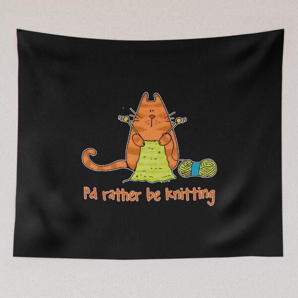 Item preview, I'D Rather Be Knitting designed and sold by JuanitaJulia.