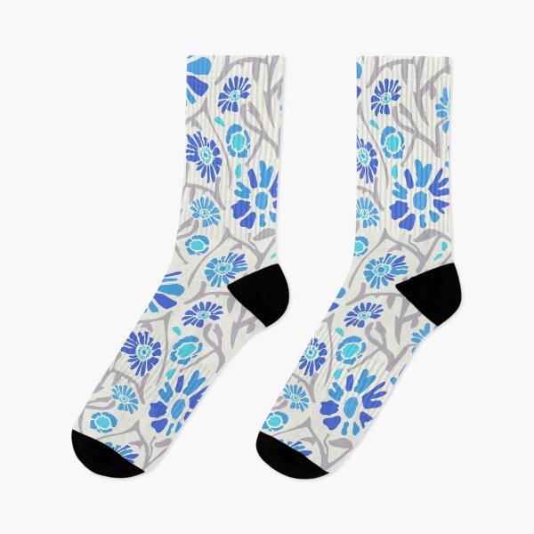 Item preview, Desert. Blue flowers on a white background designed and sold by Alex  Blud.