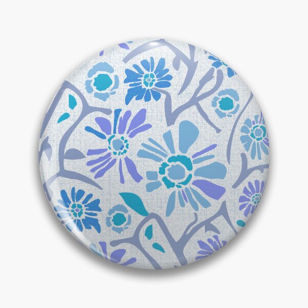 Item preview, Desert. Blue flowers on a gray and white background designed and sold by Alex  Blud.