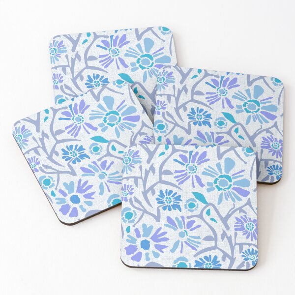 Item preview, Desert. Blue flowers on a gray and white background designed and sold by Alex  Blud.