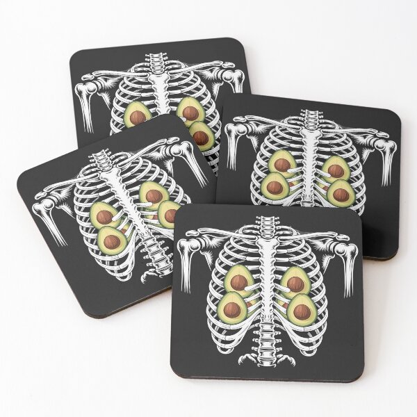 Item preview, Halloween Costume Rib Cage Skeleton Avocado designed and sold by Dolostope.