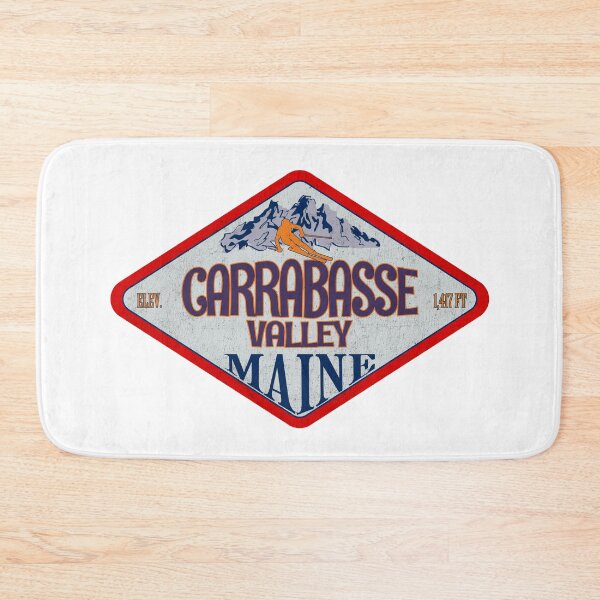 Item preview, Carrabassett Valley Ski Resort, Maine, Vintage skiing badge design designed and sold by Wanderful-roads.