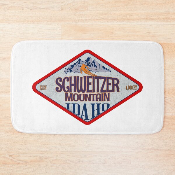 Item preview, Schweitzer Mountain Ski Resort, Idaho, Vintage skiing badge design designed and sold by Wanderful-roads.