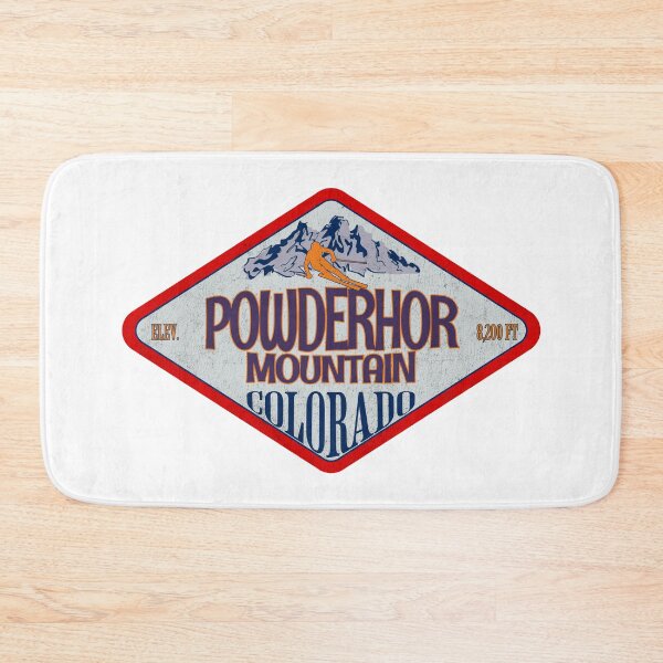 Item preview, Powderhorn Mountain Ski Resort, Colorado, Vintage skiing badge design designed and sold by Wanderful-roads.
