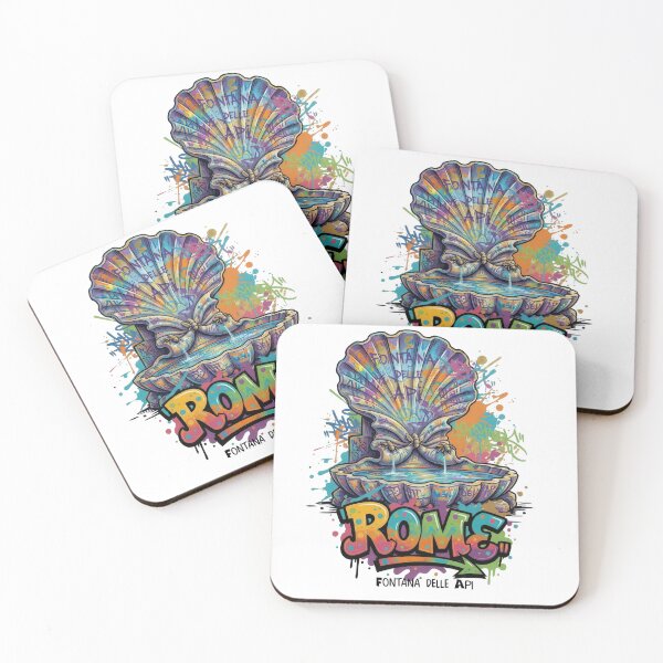 Item preview, Fontana delle Api – Bernini's baroque bees - Vibrant Graffiti Design designed and sold by Earth Celebration Designs.