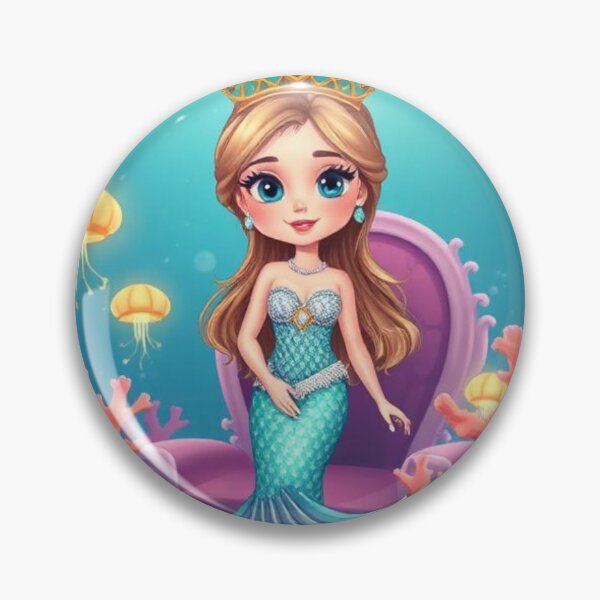 Item preview, Underwater Coral Princess – Pearl Crown, Mermaid Tail & Glowing Jellyfish Fantasy Art designed and sold by swara-2016.