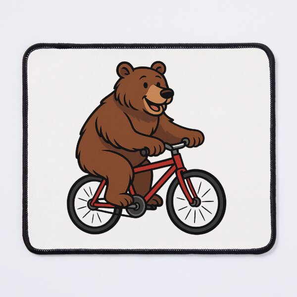 Artikelvorschau, Bär auf einem Fahrrad entworfen und verkauft von halibutgoatramb.