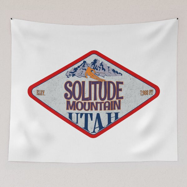 Item preview, Solitude Mountain Ski Resort, Utah, Vintage skiing badge design designed and sold by Wanderful-roads.