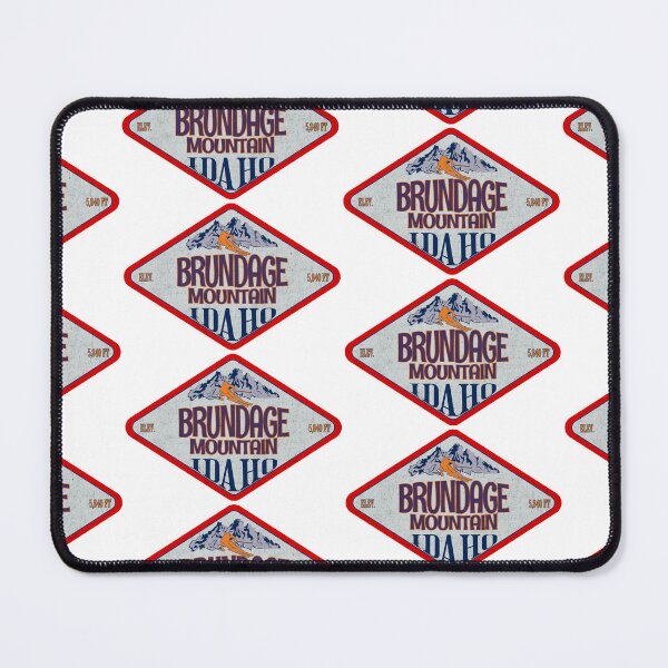 Item preview, Brundage Mountain Ski Resort, Idaho, Vintage skiing badge design designed and sold by Wanderful-roads.
