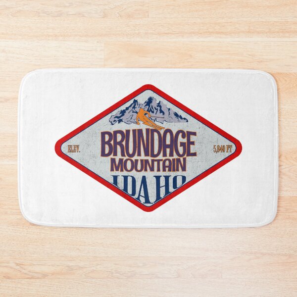 Item preview, Brundage Mountain Ski Resort, Idaho, Vintage skiing badge design designed and sold by Wanderful-roads.