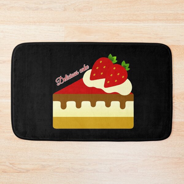 Item preview, Decadent Strawberry Layer Cake Slice with Chocolate Drip designed and sold by Jirada.