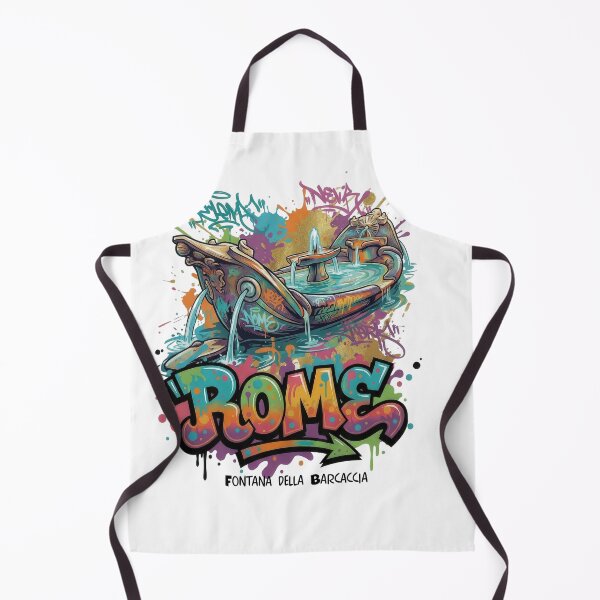 Item preview, Fontana della Barcaccia, Rome, Italy – The Sunken Boat Vibrant Graffiti Art designed and sold by Earth Celebration Designs.