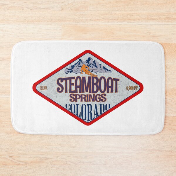 Item preview, Steamboat Springs Ski Resort, Colorado, Vintage skiing badge design designed and sold by Wanderful-roads.
