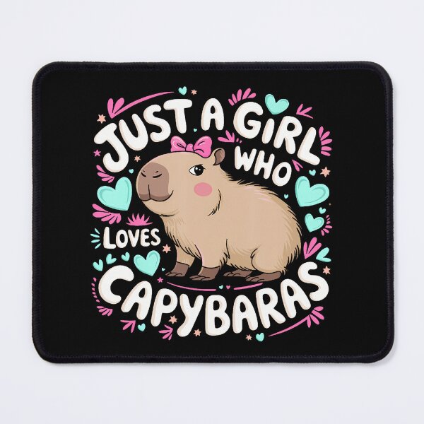 Item preview, Just A Girl Who Loves Capybaras designed and sold by markettathorn.