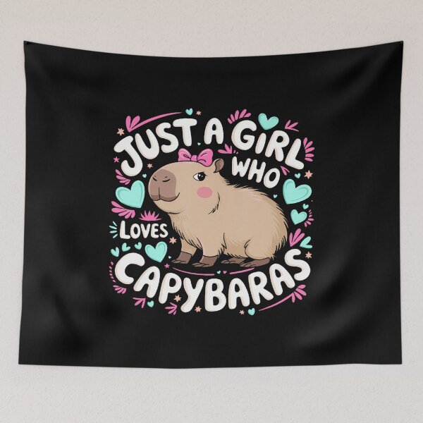 Item preview, Just A Girl Who Loves Capybaras designed and sold by markettathorn.
