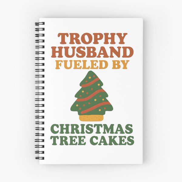 Item preview, Trophy Husband Fueled by Christmas Tree Cakes – Funny Retro Christmas Design designed and sold by KAM-KAM-STORE.