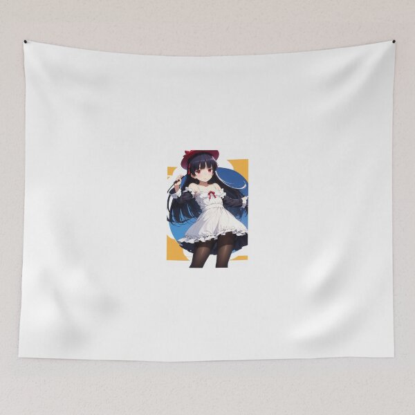 Item preview, Ruri Gokou Kuroneko Oreimo Anime Art | Gothic Lolita Maid Dress Red Hat designed and sold by iloveanimechibi.