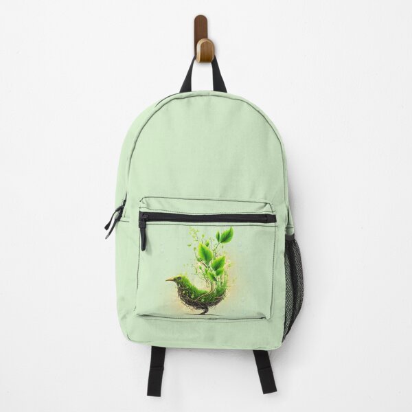 Item preview, Green Botanical Spirit Bird – Eco Fantasy designed and sold by Ivy-Triggs.