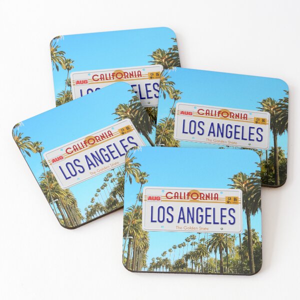 Item preview, Los Angeles, California, License plate designed and sold by -Koleidescope.