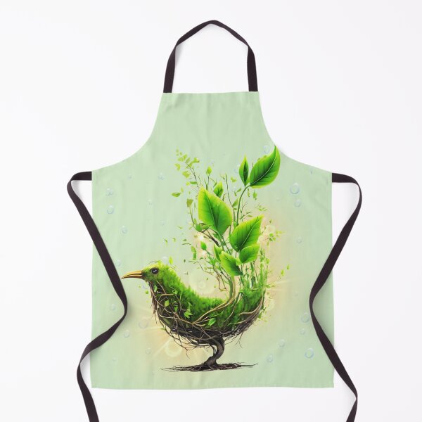 Item preview, Green Botanical Spirit Bird – Eco Fantasy designed and sold by Ivy-Triggs.
