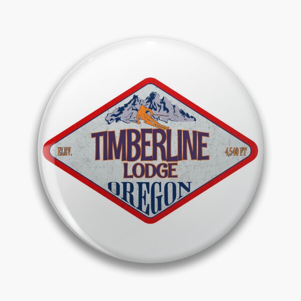 Item preview, Timberline Lodge Ski Resort, Oregon, Vintage skiing badge design designed and sold by Wanderful-roads.