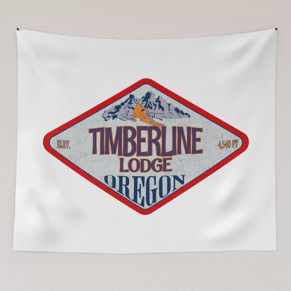 Item preview, Timberline Lodge Ski Resort, Oregon, Vintage skiing badge design designed and sold by Wanderful-roads.