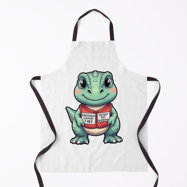 Item preview, Emotional support T-Rex sticker designed and sold by octozap.