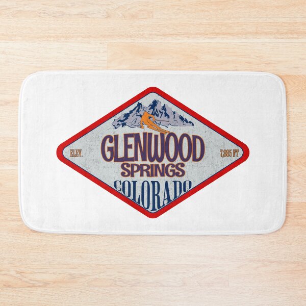 Item preview, Glenwood Springs Ski Resort, Colorado, Vintage skiing badge design designed and sold by Wanderful-roads.