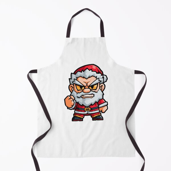 Item preview, Cool angry chibi Santa Claus tough cartoon mascot character bold Christmas illustration festive holiday design designed and sold by Mimoshi ⭐⭐⭐⭐⭐.