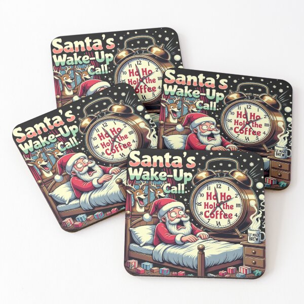 Item preview, Santa's Wake-Up Call Funny Alarm Clock Christmas T-Shirt designed and sold by GeniePixel.